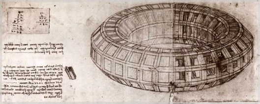 Leonardo da Vinci, Mazzocchio (Foglio del Codice Atlantico edizione Hoepli di proprietà di Leonardo3) www.leonardo3.net